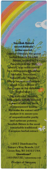 <{%360IMAGE3_10020100%}>Nature's Way® | NatureWorks Swedish Bitters - left side of pack