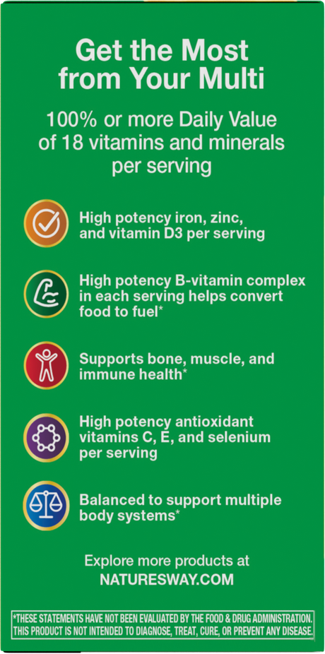 <{%360IMAGE3_60192%}>Nature's Way® | Alive! Adult Complete Multivitamin - left side of pack