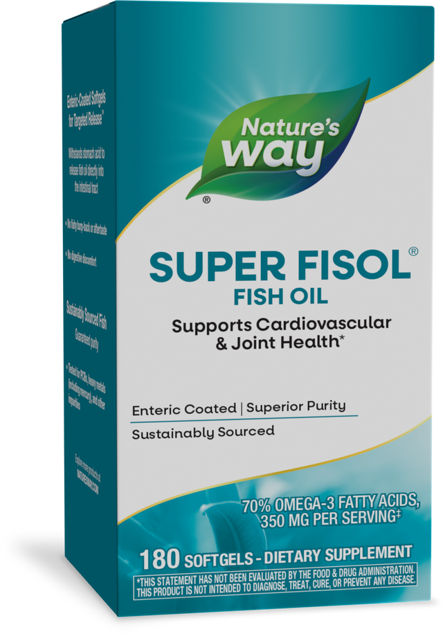 <{%PRIMARY_15518%}>Nature's Way® | Super Fisol Fish Oil, 180 softgels