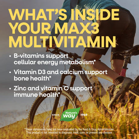 <{%MAIN4_14932%}>Nature's Way® | Alive! Max3 Potency Adult Complete Multivitamin-No Added Iron