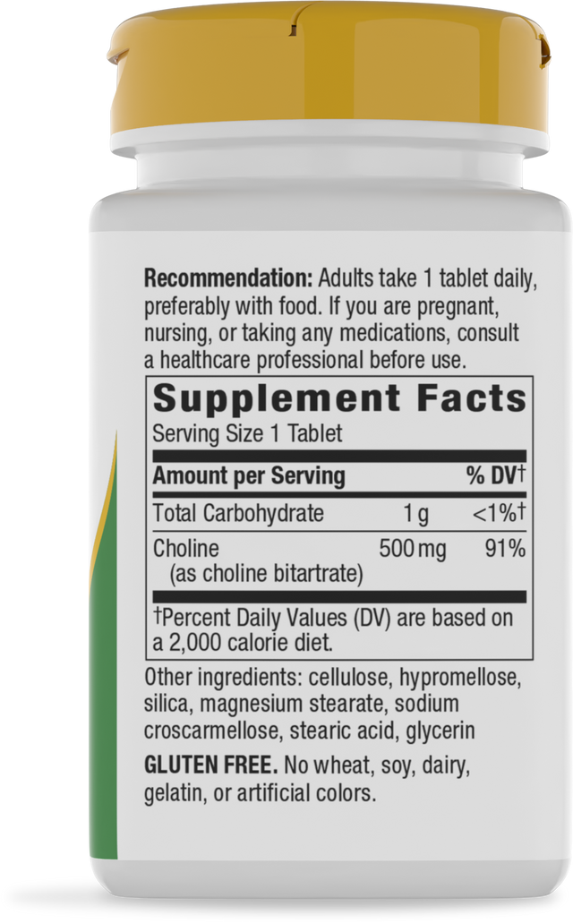 <{%360IMAGE1_40460%}>Nature's Way® | Choline - right side of pack
