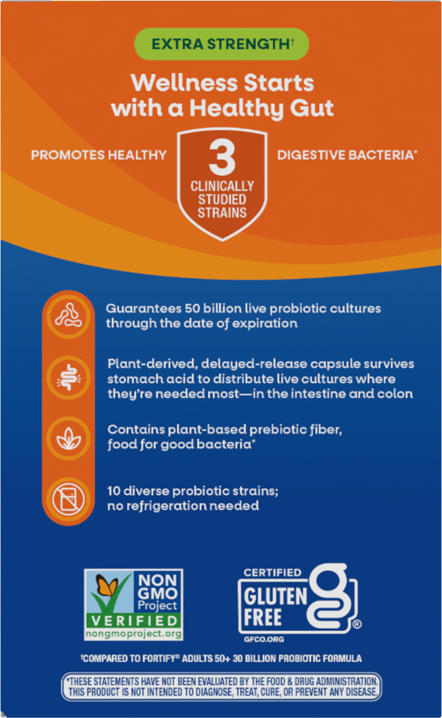 <{%360IMAGE2_11582%}>Nature's Way® | Fortify Daily Pre+Probiotic Age 50+ - back of pack
