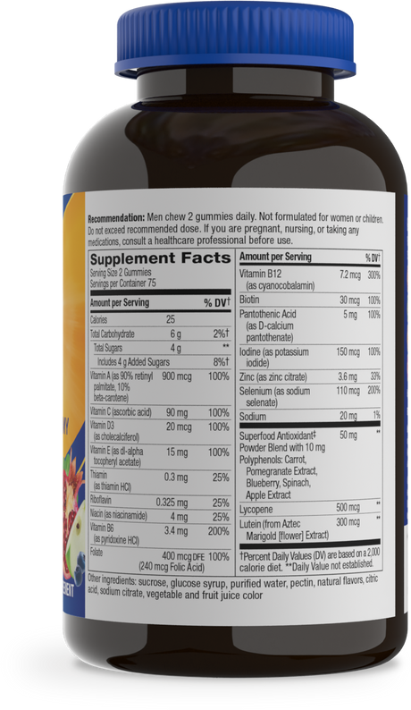 <{%360IMAGE1_14067%}>Nature's Way® | Alive! Men's 50+ Gummy Multivitamin - right side of pack