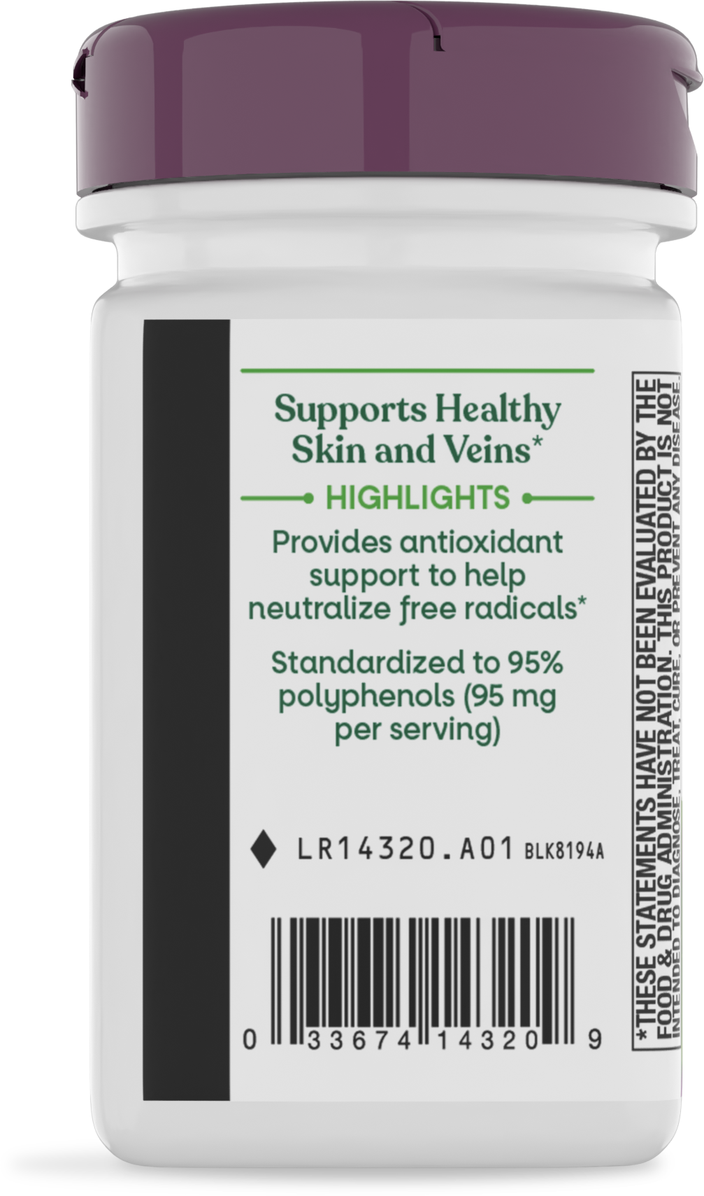 <{%360IMAGE6_14320%}>Nature's Way® | Grape Seed Standardized Extract - left side of pack