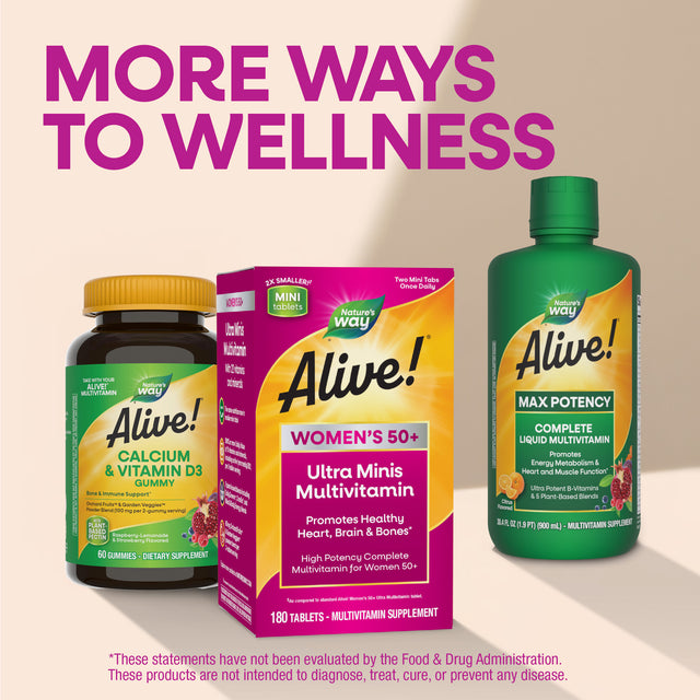 <{%MAIN6_15974%}>Nature's Way® | Alive! Women's 50+ Ultra Minis Multivitamin