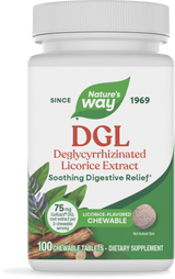 <{%PRIMARY_09001%}>Nature's Way® | DGL, 100 chewables, Licorice