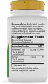 <{%360IMAGE1_40491%}>Nature's Way® | Pantothenic Acid Vitamin B5 - right side of pack