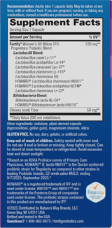 <{%360IMAGE1_11581%}>Nature's Way® | Fortify Women's Daily Pre+Probiotic - right side of pack