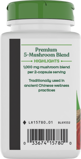 <{%360IMAGE2_15780%}>Nature's Way® | 5-Mushroom Blend - left side of pack