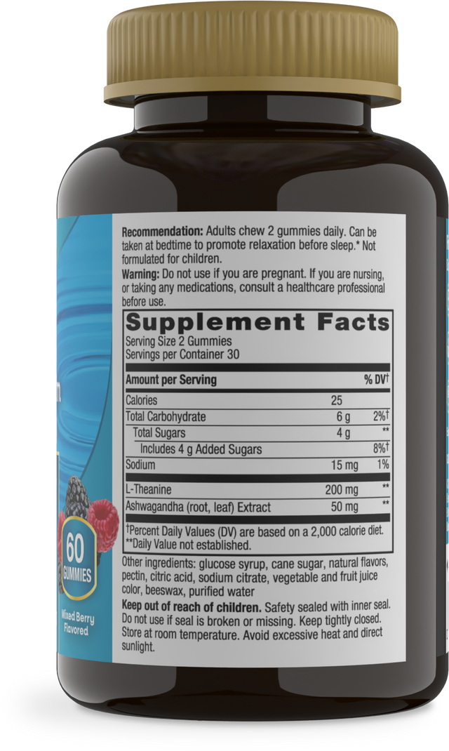 <{%360IMAGE1_14390%}>Nature's Way® | Quick Calm Gummy - right side of pack