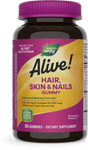 <{%PRIMARY_11534%}>Nature's Way® | Alive! Hair, Skin & Nails Gummies, 60 gummies, Strawberry
