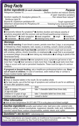 <{%360IMAGE1_15175%}>Nature's Way® | Sambucus Cold+Flu Relief Elderberry Chewables - back of pack