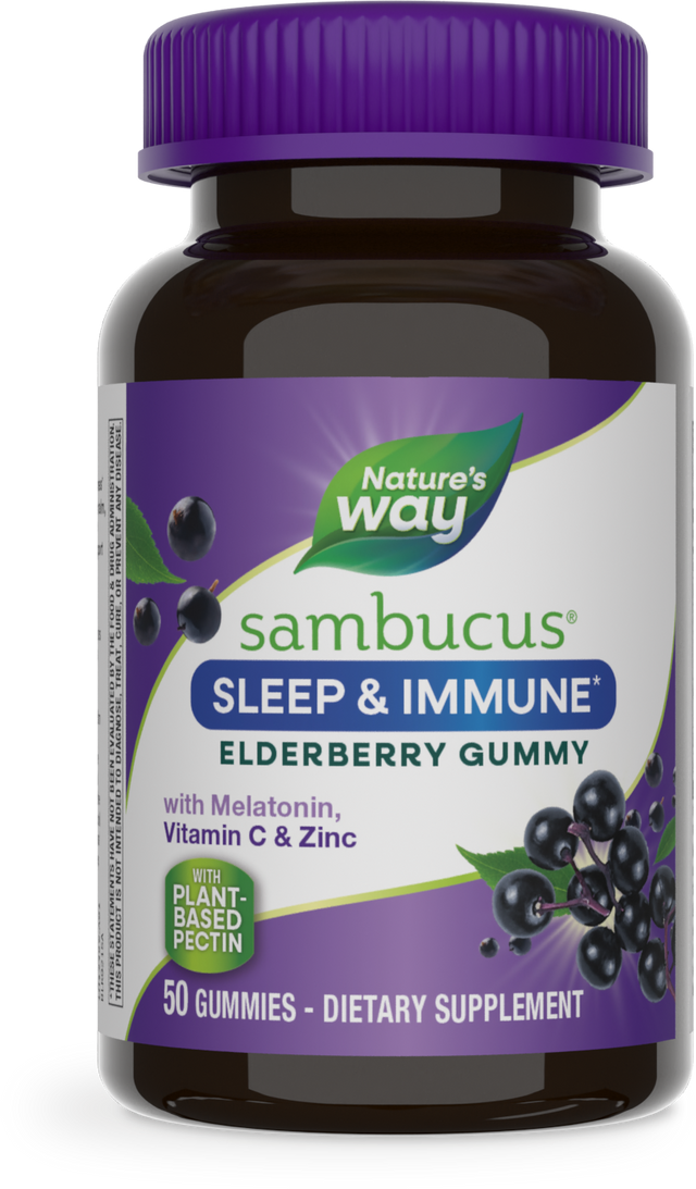 <{%PRIMARY_13496%}>Nature's Way® | Sambucus Sleep & Immune Gummies, 50 gummies