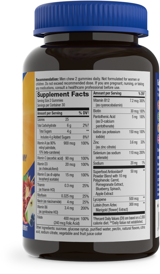 <{%360IMAGE7_15902%}>Nature's Way® | Alive! Men's 50+ Gummy Multivitamin - right side of pack