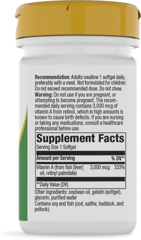 <{%360IMAGE1_40110%}>Nature's Way® | Vitamin A - right side of pack