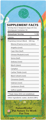 <{%360IMAGE12_10051000%}>Nature's Way® | NatureWorks Swedish Bitters - back of pack