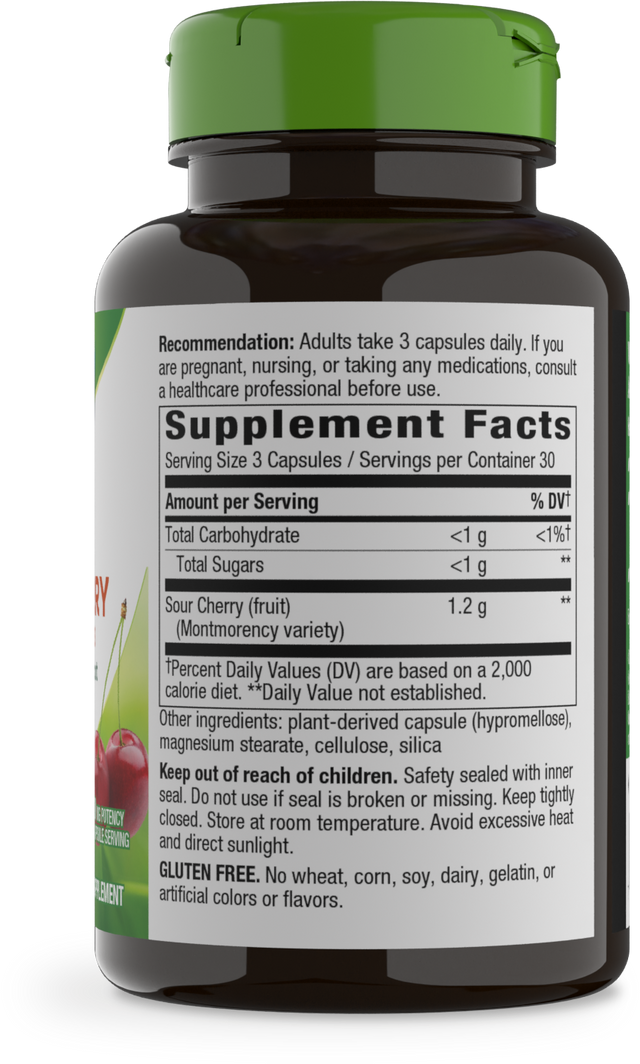 <{%360IMAGE1_56445%}>Nature's Way® | Tart Cherry Ultra Capsules - right side of pack