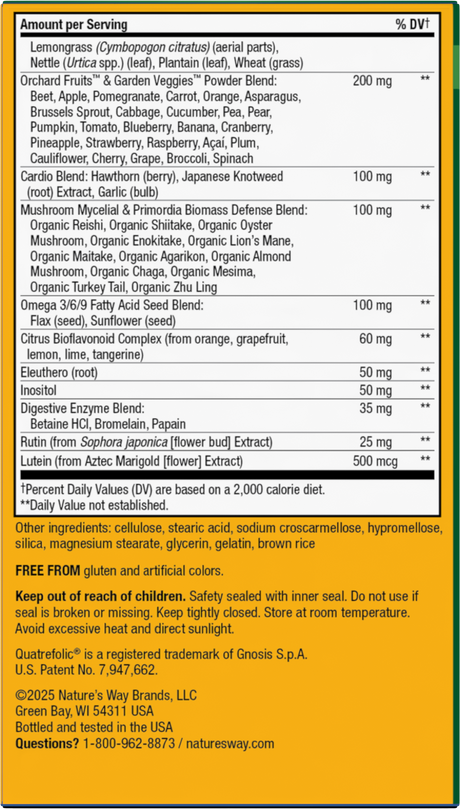 <{%360IMAGE5_14931%}>Nature's Way® | Alive! Max3 Potency Adult Complete Multivitamin-No Added Iron - back of pack
