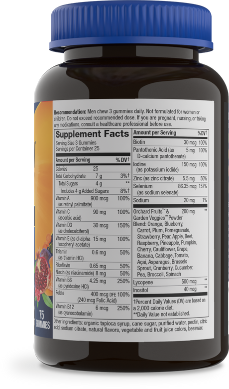 <{%360IMAGE1_15895%}>Nature's Way® | Alive! Premium Men's Gummy Multivitamin - right side of pack