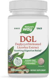 <{%PRIMARY_09021%}>Nature's Way® | DGL Sugar Free, 100 chewables, Licorice