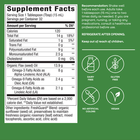 <{%MAIN5_15426%}>Nature's Way® | Organic Flax Oil