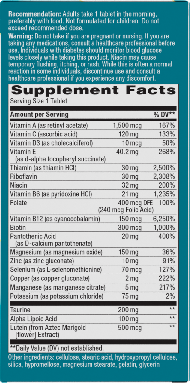 <{%360IMAGE1_60038%}>Nature's Way® | Alpha Betic Multivitamin - right side of pack