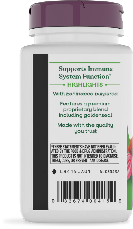 <{%360IMAGE6_415%}>Nature's Way® | Echinacea Goldenseal Premium Blend - left side of pack