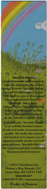<{%360IMAGE14_10051000%}>Nature's Way® | NatureWorks Swedish Bitters - left side of pack