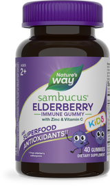 <{%PRIMARY_12346%}>Nature's Way® | Sambucus Kids Elderberry Immune Gummies, 40 gummies, Elderberry