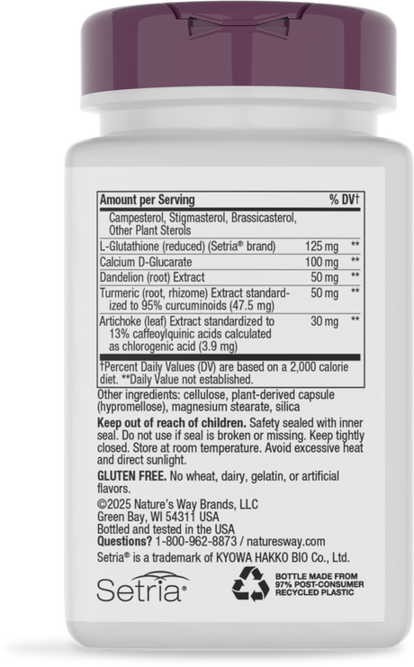 <{%360IMAGE3_01315%}>Nature's Way® | Complete Liver Cleanse - back of pack