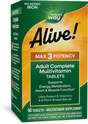<{%PRIMARY_14931%}>Nature's Way® | Alive! Max3 Potency Adult Complete Multivitamin-No Added Iron, 90 tablets