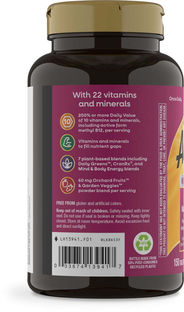 <{%360IMAGE2_13941%}>Nature's Way® | Alive! Women's 50+ Ultra Multivitamin - left side of pack