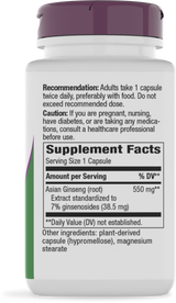 <{%360IMAGE1_61700%}>Nature's Way® | Asian Ginseng Standardized Extract - right side of pack