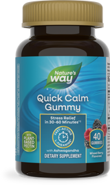 <{%PRIMARY_14632%}>Nature's Way® | Quick Calm Gummy, 40 gummies, Mixed Berry