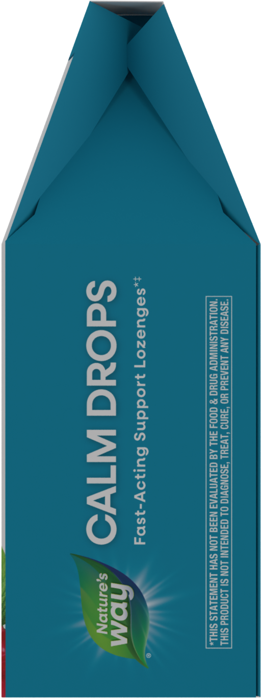 <{%360IMAGE7_14970%}>Nature's Way® | Calm Drops Lozenges - left side of pack