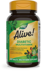 <{%PRIMARY_12371%}>Nature's Way® | Alive! Diabetic Multivitamin, 60 tablets