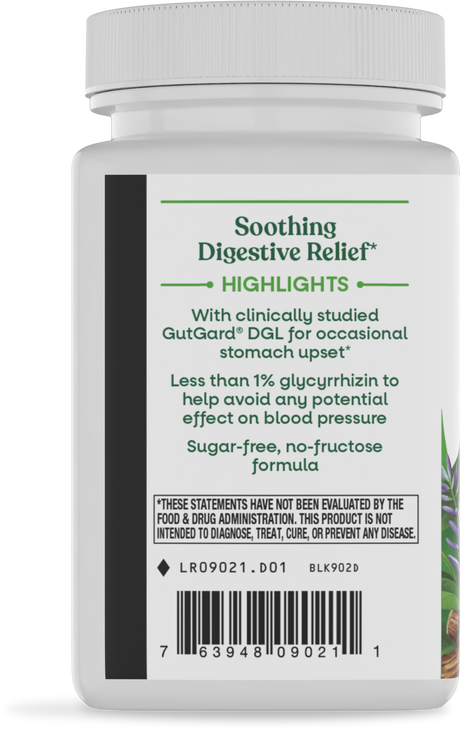 <{%360IMAGE2_09021%}>Nature's Way® | DGL Sugar Free - left side of pack