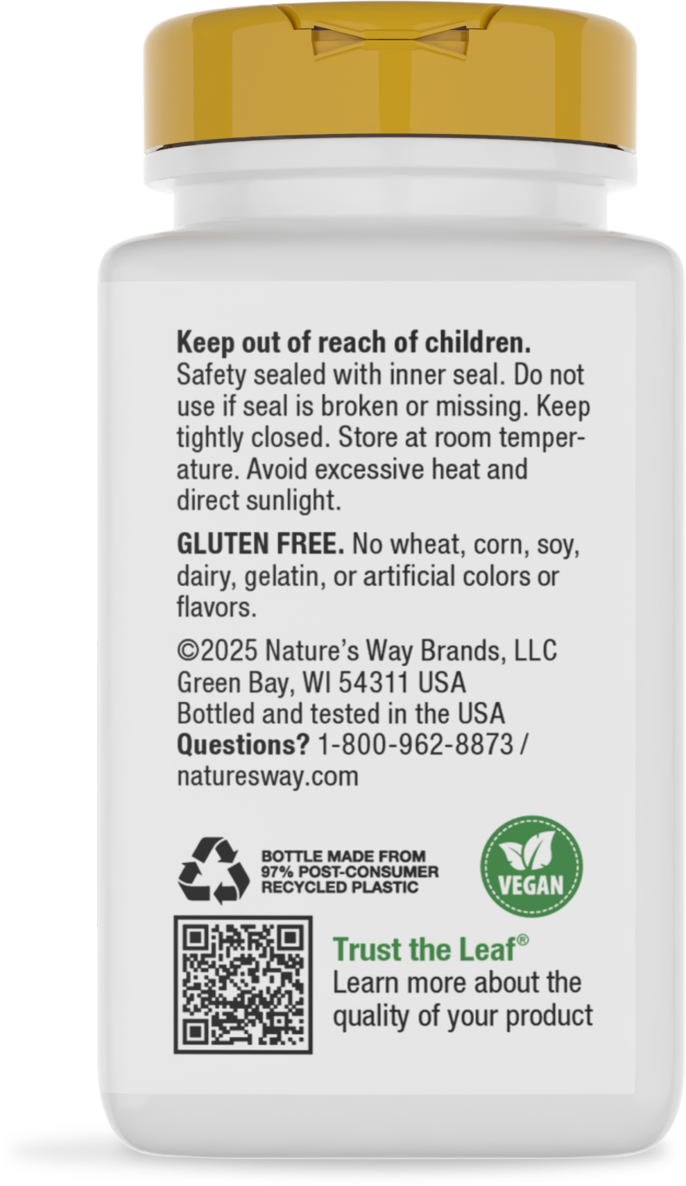 <{%360IMAGE3_41021%}>Nature's Way® | GTF Chromium Glucose Tolerance Factor - back of pack