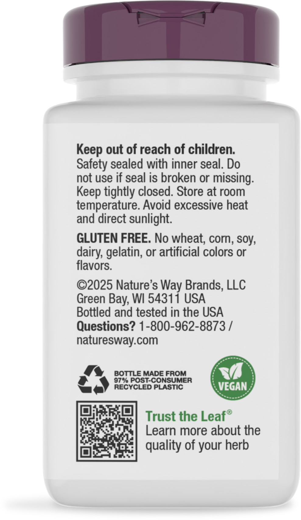 <{%360IMAGE3_61700%}>Nature's Way® | Asian Ginseng Standardized Extract - back of pack