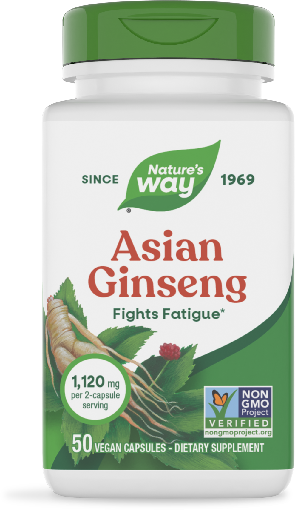 <{%PRIMARY_13400%}>Nature's Way® | Asian Ginseng, 50 capsules