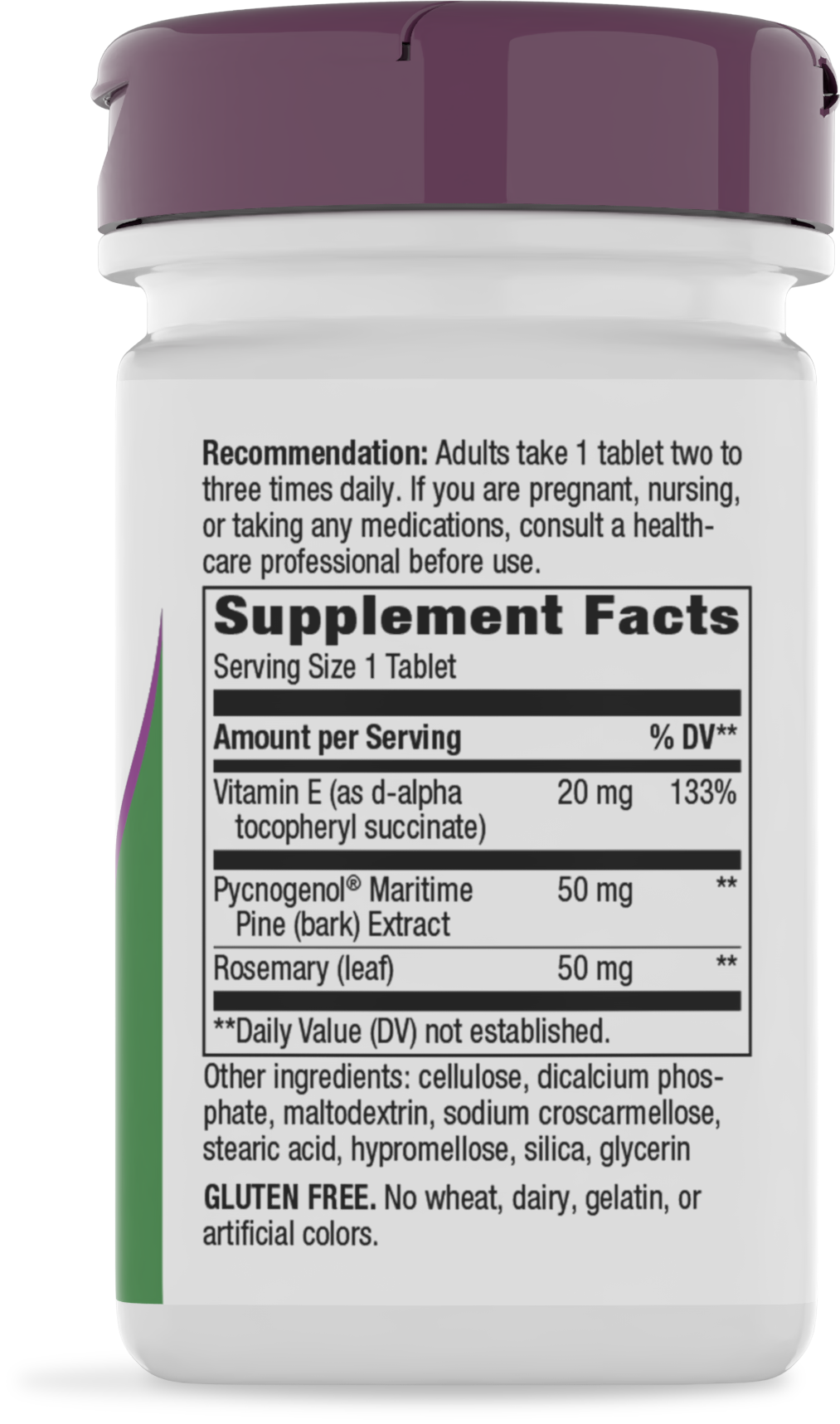 <{%360IMAGE1_45151%}>Nature's Way® | Pycnogenol Premium Blend - right side of pack