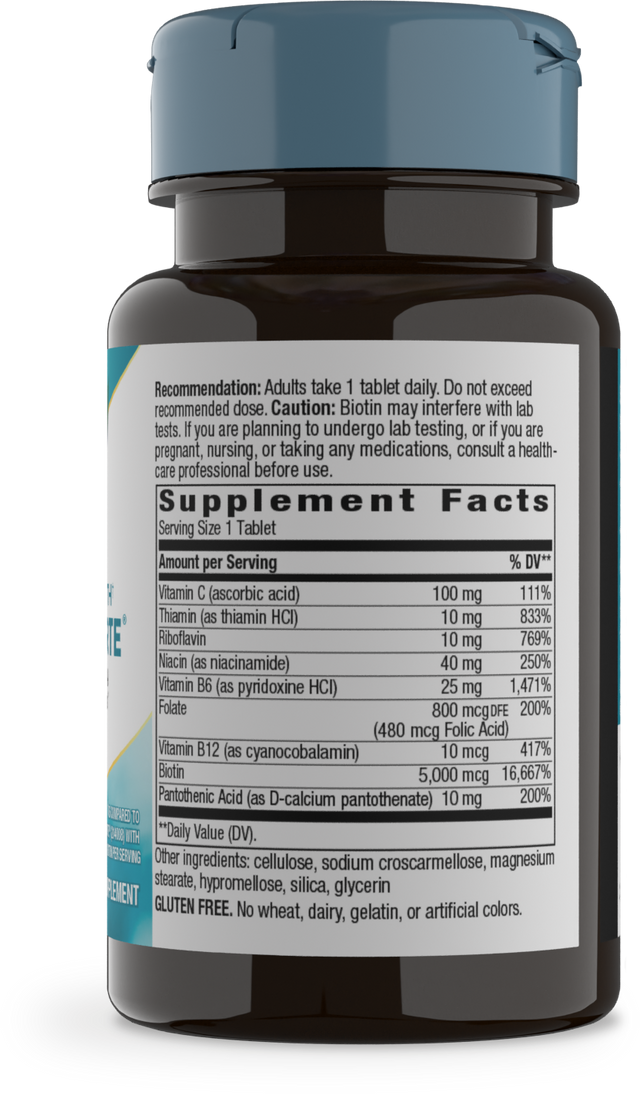 <{%360IMAGE1_214010%}>Nature's Way® | Biotin Forte Extra Strength - right side of pack