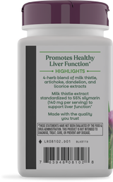 <{%360IMAGE2_08102%}>Nature's Way® | Super Milk Thistle - left side of pack