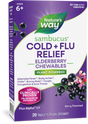 <{%PRIMARY_15175%}>Nature's Way® | Sambucus Cold+Flu Relief Elderberry Chewables, 20 chewables, Berry