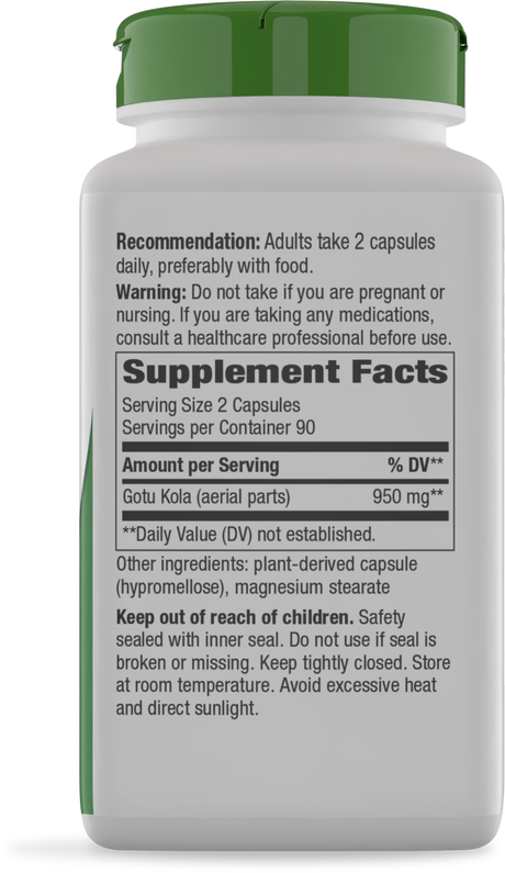 <{%360IMAGE1_14008%}>Nature's Way® | Gotu Kola Herb - right side of pack