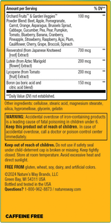 <{%360IMAGE2_60192%}>Nature's Way® | Alive! Adult Complete Multivitamin - back of pack