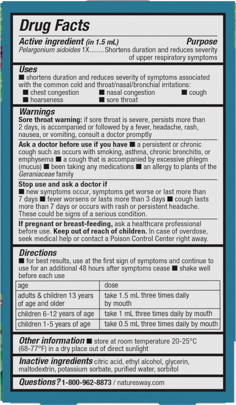 <{%360IMAGE1_15791%}>Nature's Way® | Umcka Cold Relief Drops - back of pack