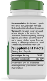 <{%360IMAGE5_12850%}>Nature's Way® | Feverfew Herb - right side of pack