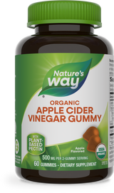 <{%PRIMARY_13752%}>Nature's Way® | Organic Apple Cider Vinegar Gummies, 60 gummies, Apple