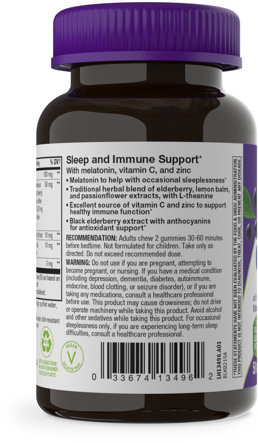 <{%360IMAGE2_13496%}>Nature's Way® | Sambucus Sleep & Immune Gummies - left side of pack